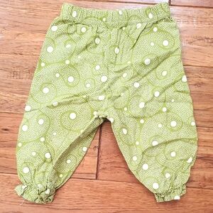 Hannah Kate Green Baby Pants with Pattern